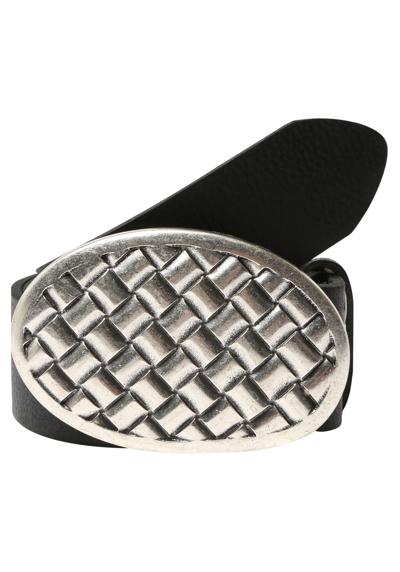 Кожаный ремень со сменной застежкой. Oval Geflochten