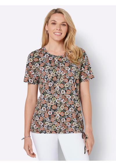 рубашка с круглым вырезом Druck-Shirt