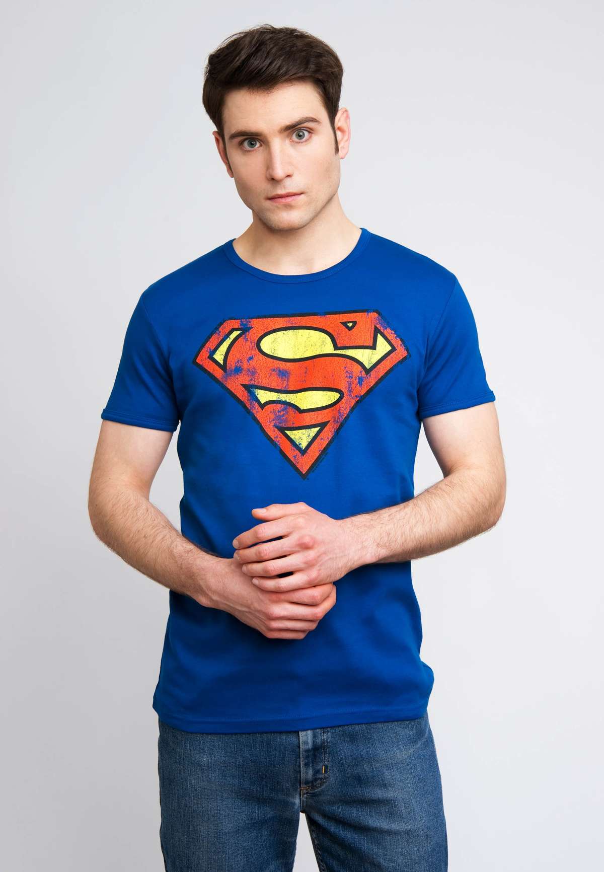 Футболка с повседневным ретро-принтом Superman