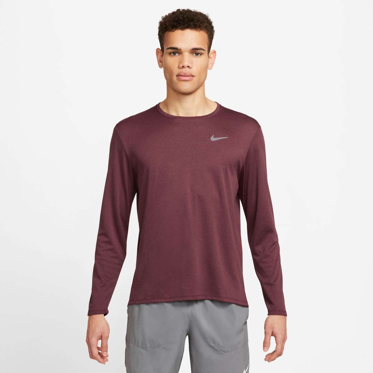Беговая рубашка DRI-FIT UV MILER MEN`S LONG-SLEEVE RUNNING TOP