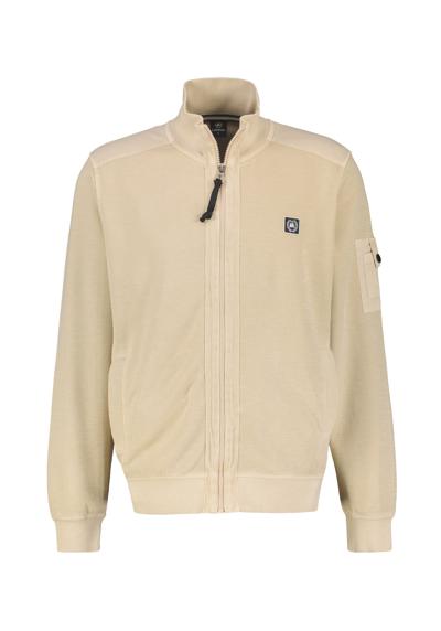 Толстовка LERROS Strukturierte Sweatjacke mit Details