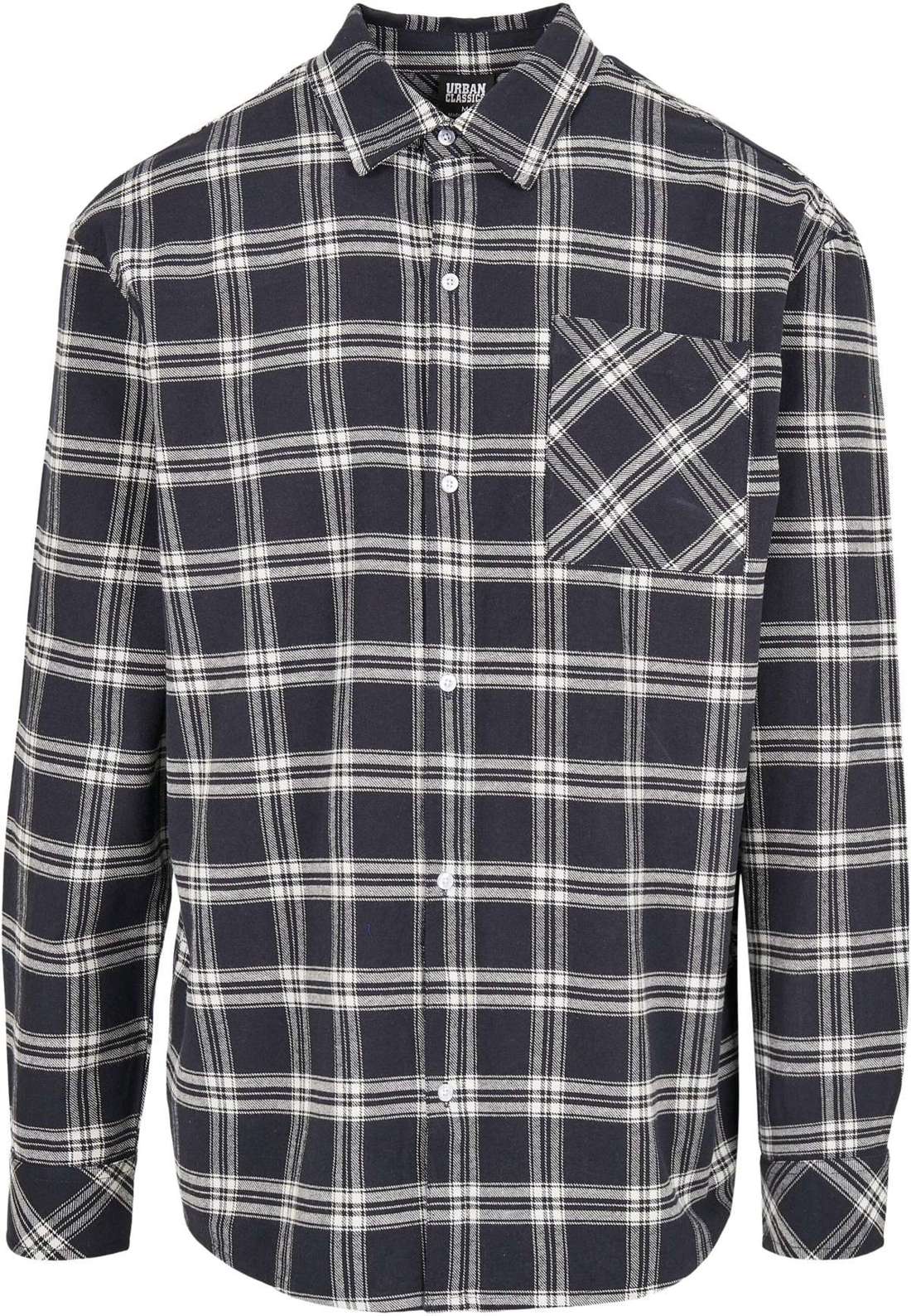 Рубашка с длинным рукавом Urban Classics Herren Oversized Check Shirt