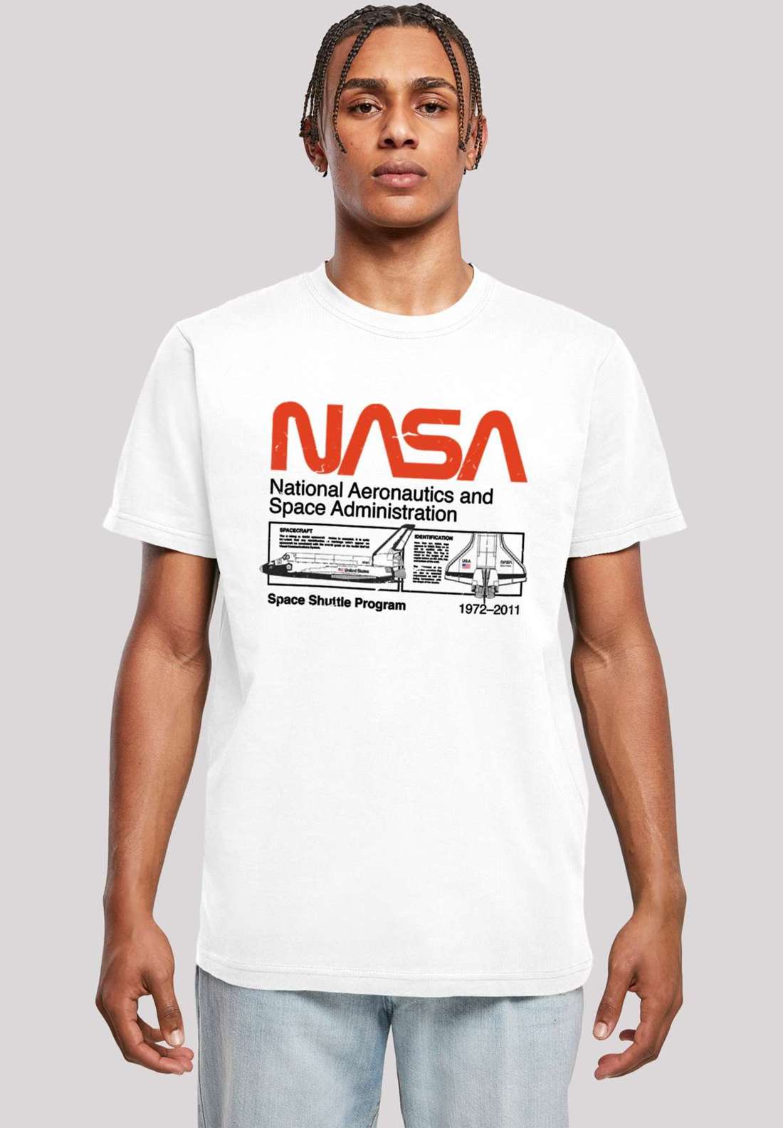 футболка NASA Classic Space Shuttle White