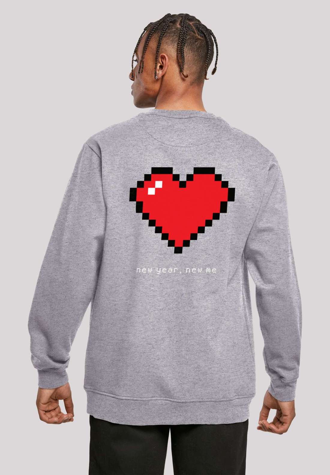 Толстовка с капюшоном Pixel Herz Happy New Year Silvester