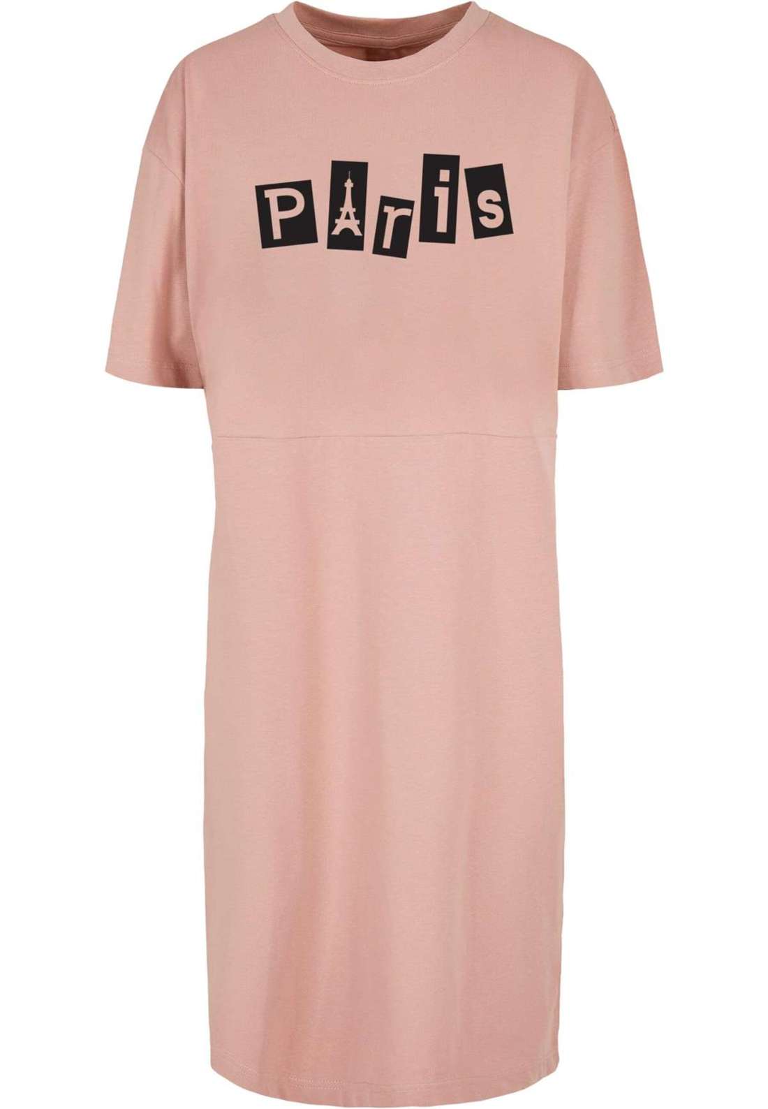 Платье-рубашка Damen Ladies Paris Organic Oversized Slit Tee Dress
