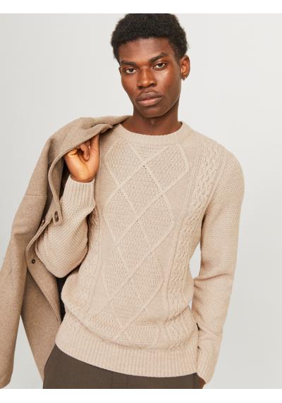 Свитер с круглым вырезом JPRBLUDIOGO CABLE KNIT LN