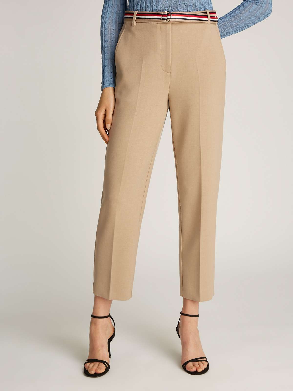 Тканые брюки с запрессованными складками PUNTO SLIM STRAIGHT PANT
