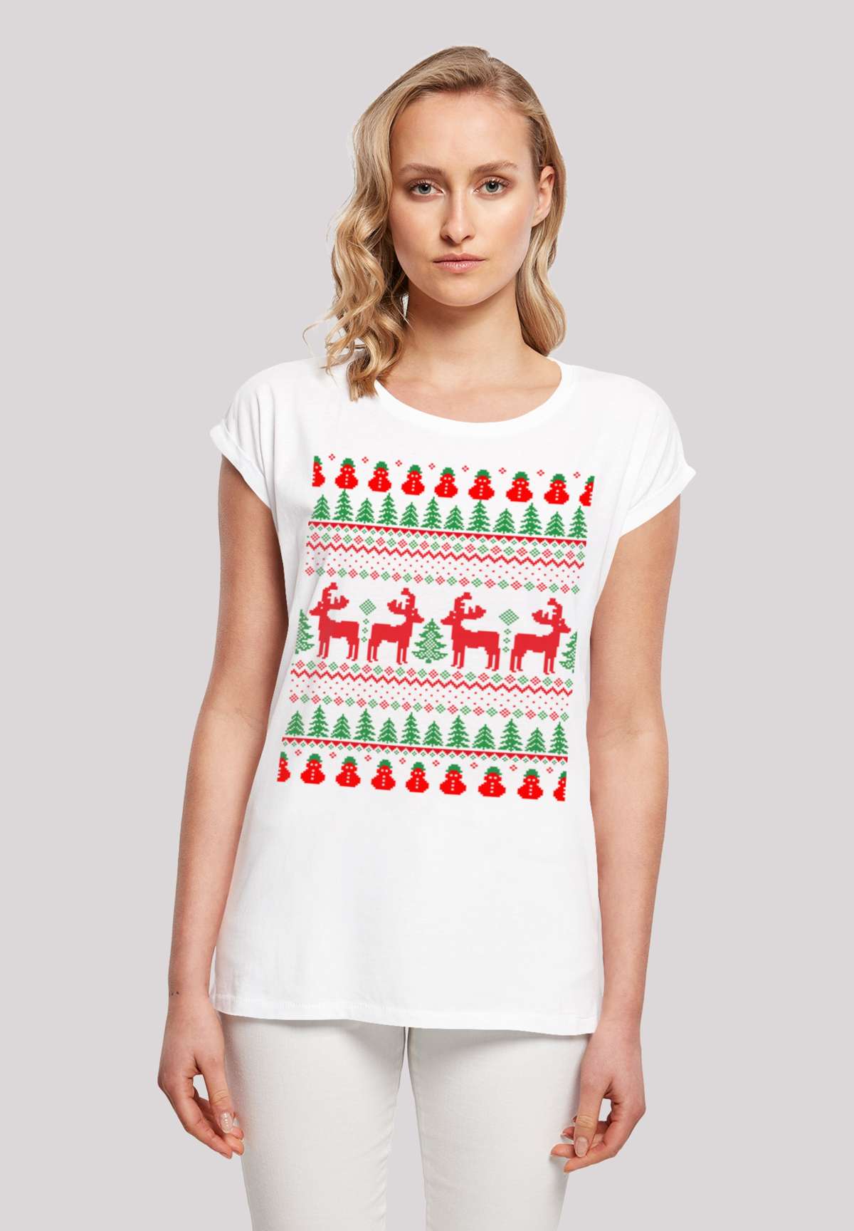 футболка Christmas Reindeers Weihnachten Muster