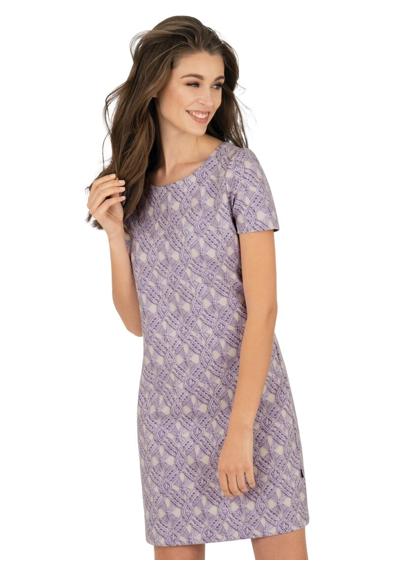Платье из джерси TRIGEMA Kleid mit modischem Allover-Print in Strickoptik