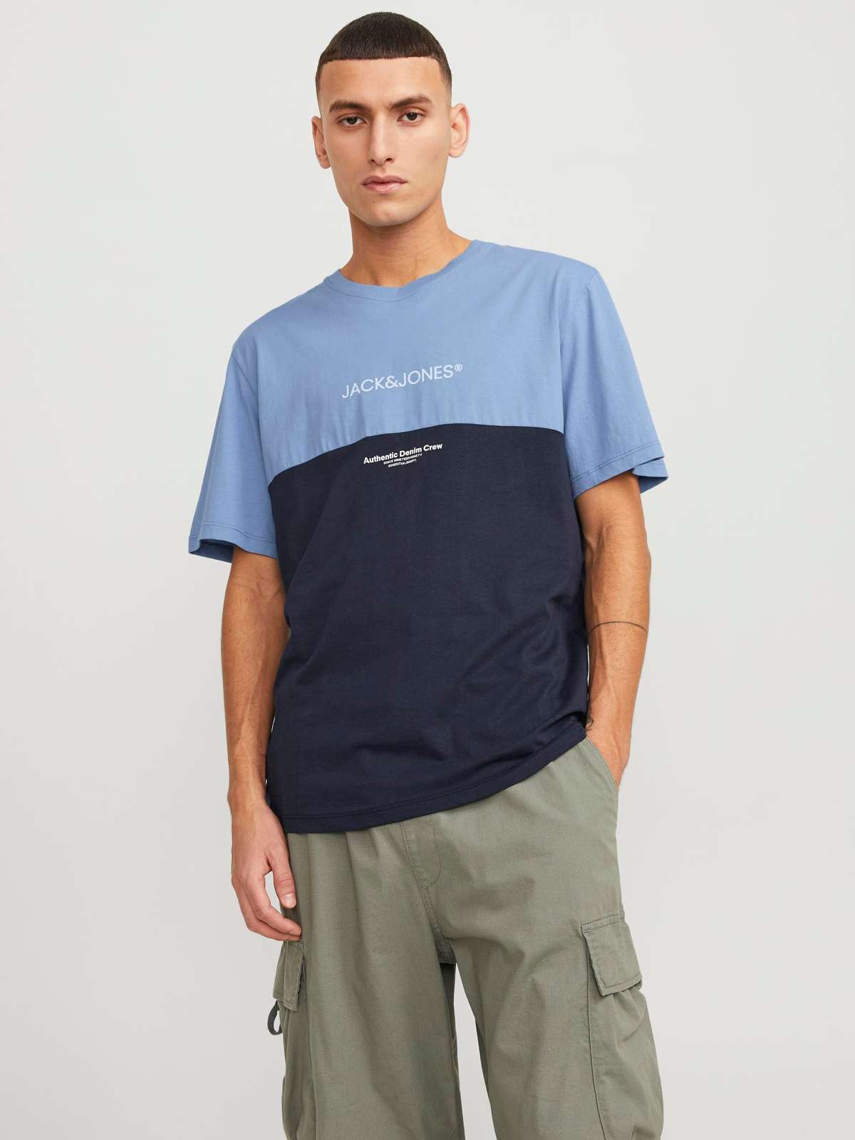 Рубашка с коротким рукавом JJERYDER BLOCKING TEE SS LN