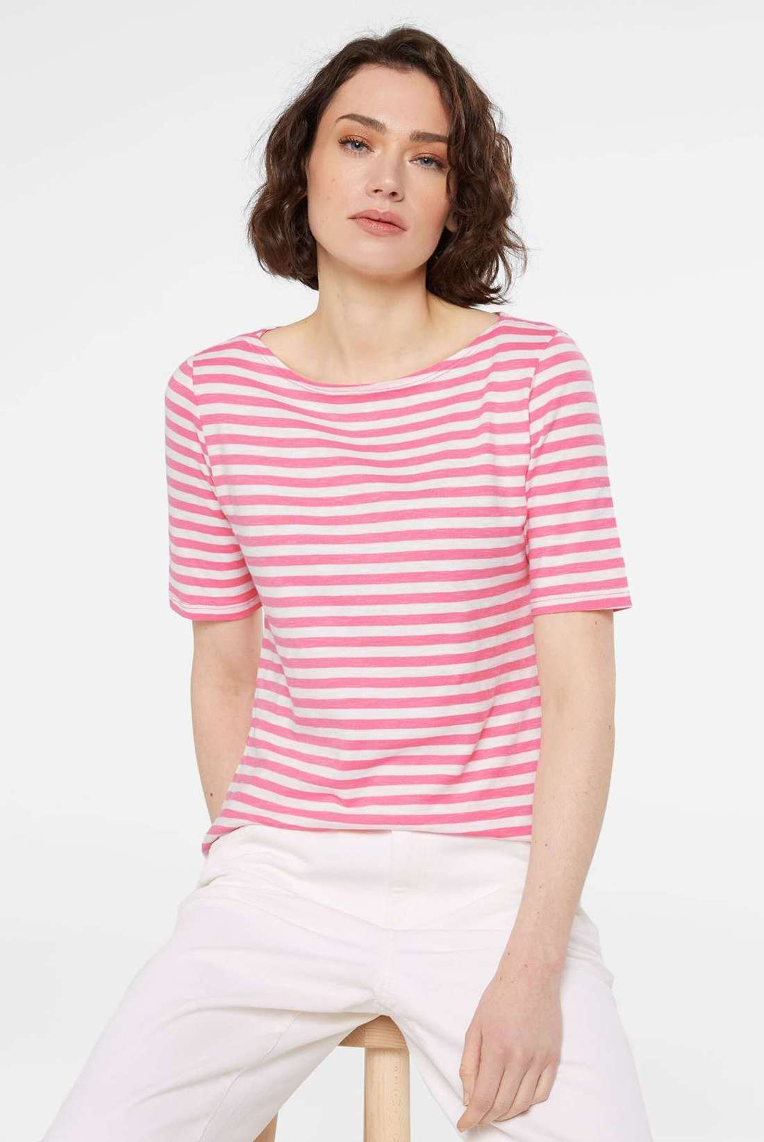 рубашка с круглым вырезом