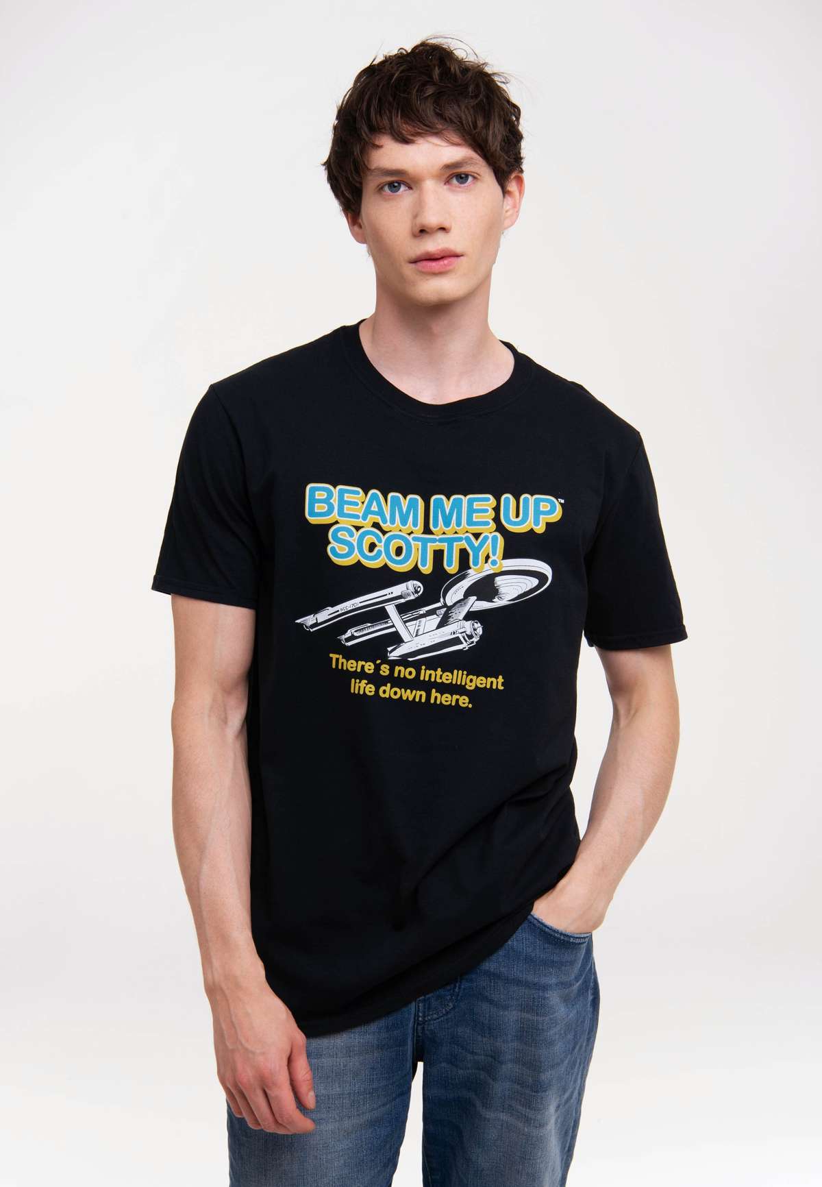 Футболка с логотипом Beam Me Up Scotty Star Trek - Beam Me Up Scotty