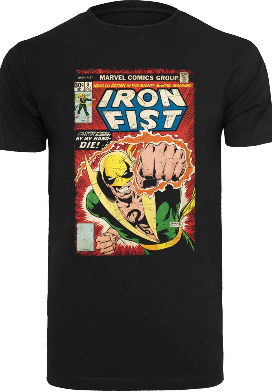 Рубашка с коротким рукавом Herren Marvel Iron Fist Cover with T-Shirt Round Neck