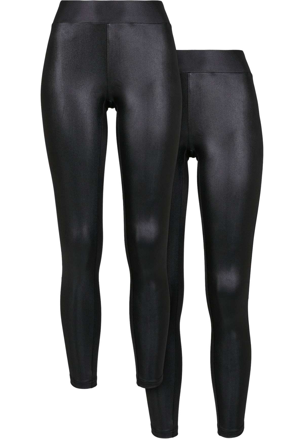 леггинсы Urban Classics Damen Ladies Synthetic Leather Leggings 2-Pack