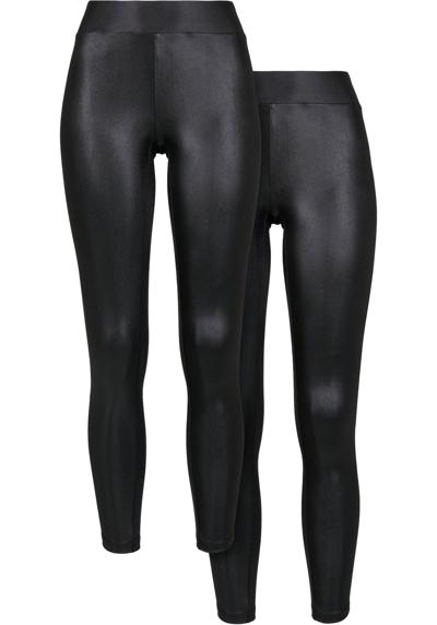 леггинсы Urban Classics Damen Ladies Synthetic Leather Leggings 2-Pack