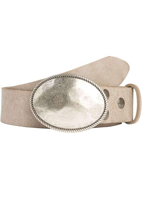 Кожаный ремень со сменной застежкой. Oval Matt Gehämmert