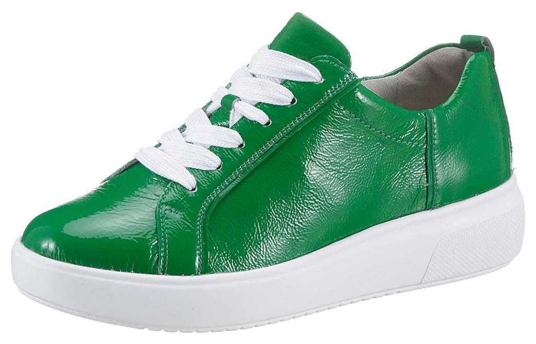 Кроссовки на платформе в лакированном стиле VIVIEN