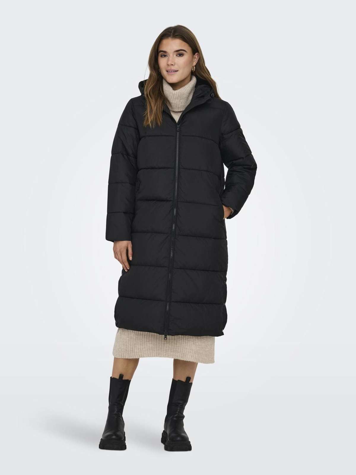 стеганое пальто ONLMONTANA LONG PUFFER JACKET NOOS OTW