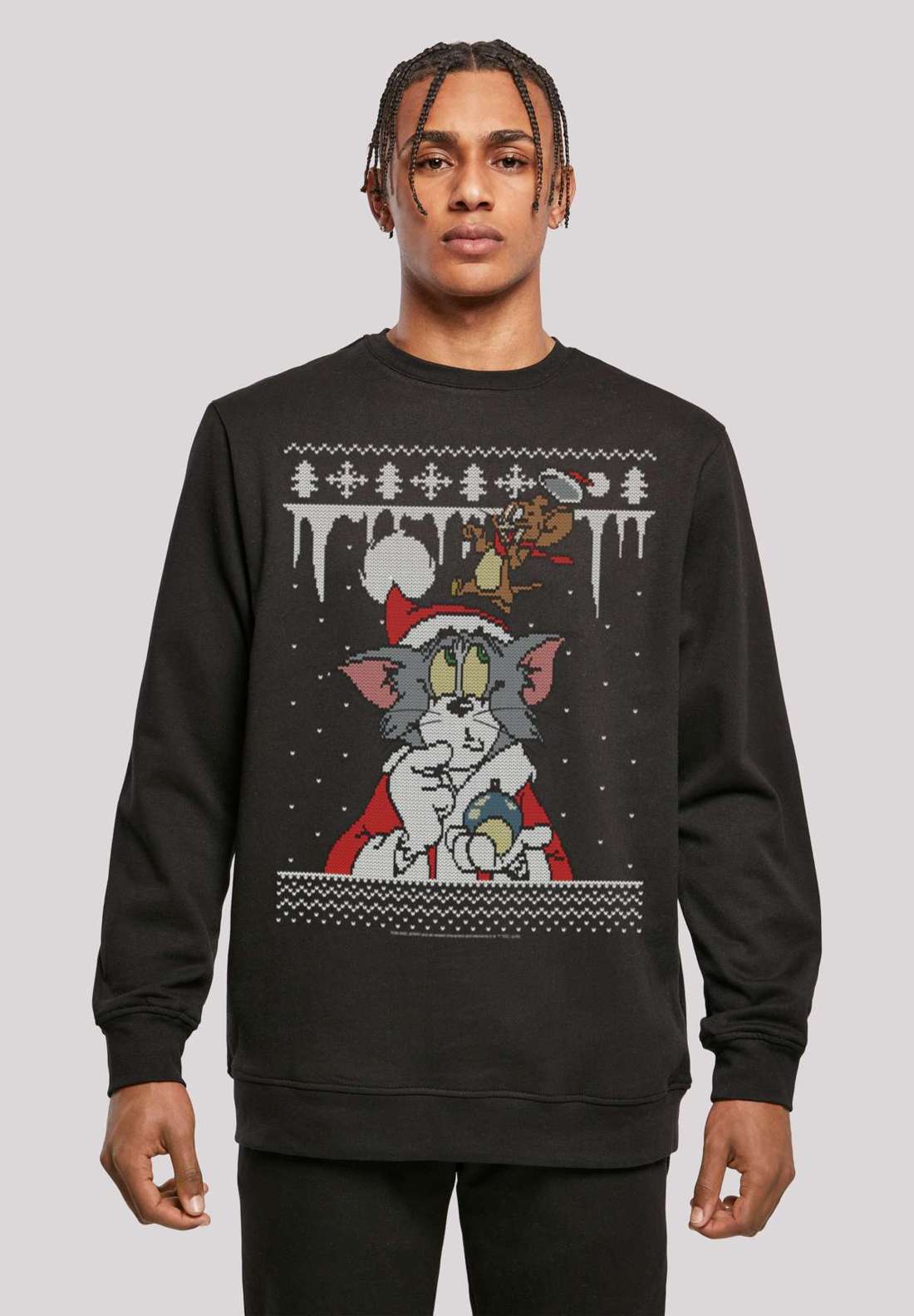 Толстовка с капюшоном Tom und Jerry Christmas Weihnachten Fair Isle