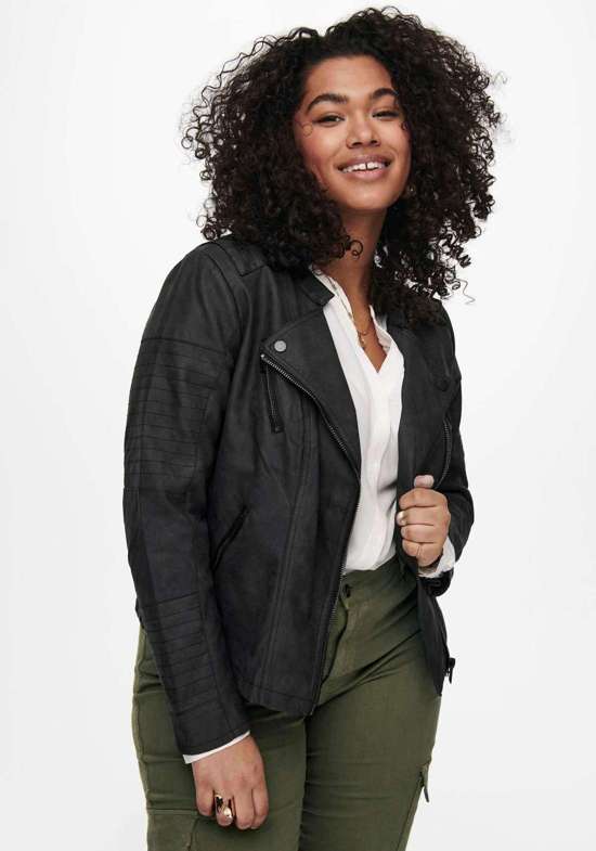 Куртка из искусственной кожи с байкерскими деталями CARAVANA FAUX LEATHER BIKER OTW