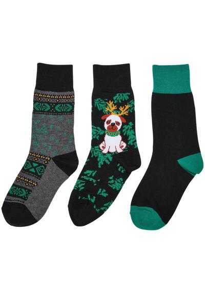 Базовые носки Urban Classics Unisex Christmas Dog Socks Kids 3-Pack