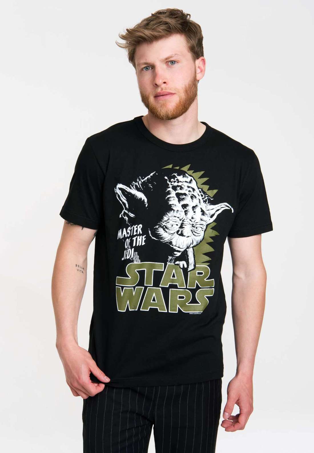 Футболка с великолепным принтом «Йода» спереди Star Wars