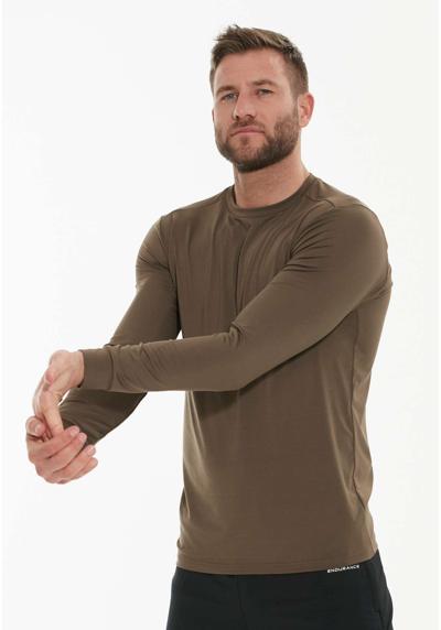 Рубашка с длинными рукавами (1 шт.) из переработанного полиэстера.