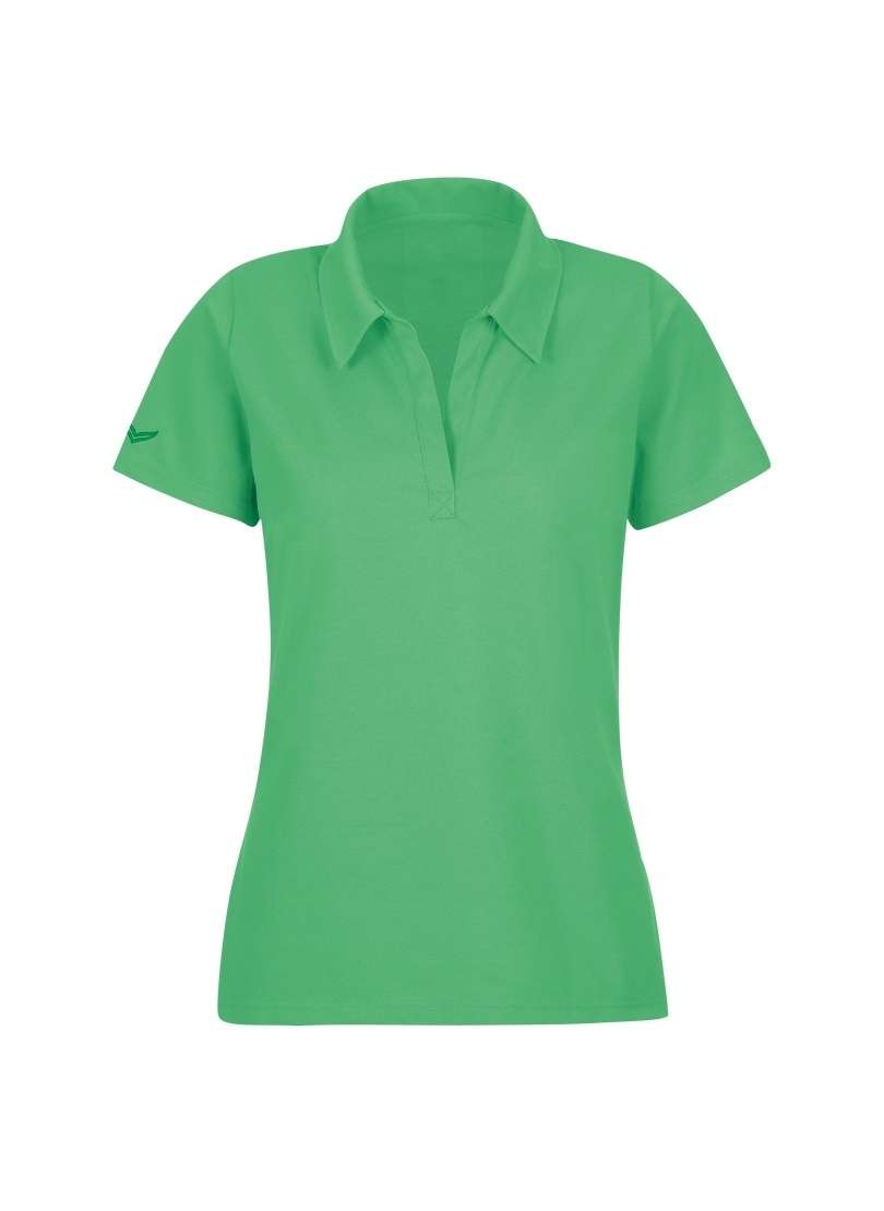 рубашка поло TRIGEMA Poloshirt ohne Knopfleiste