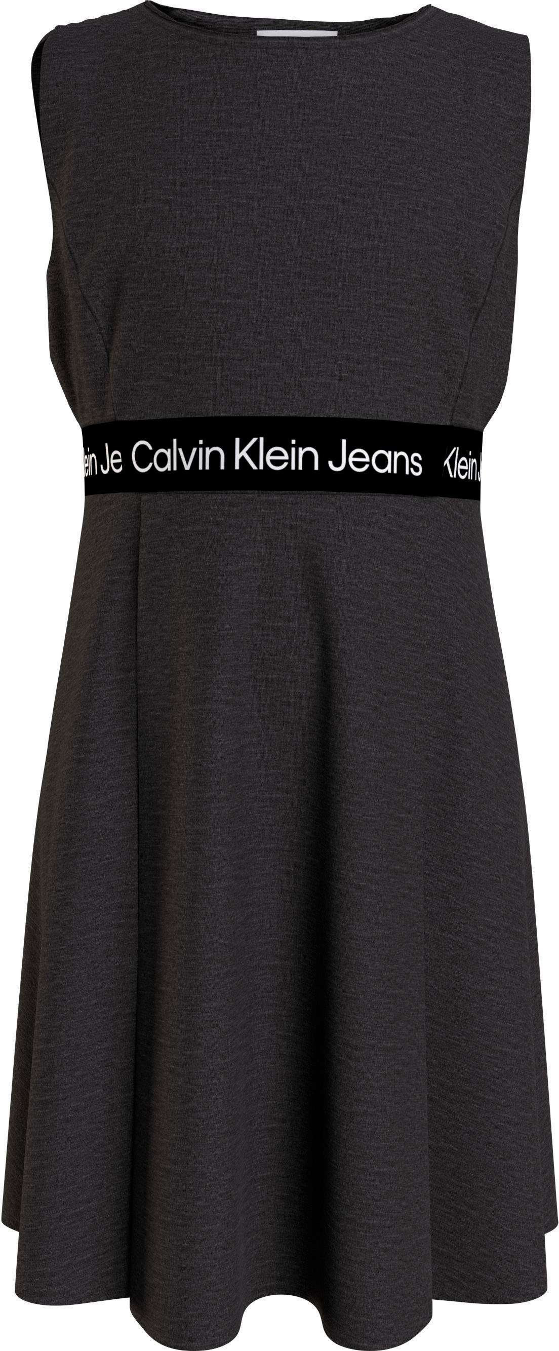 Платье-рубашка с лентой с логотипом Calvin Klein на талии