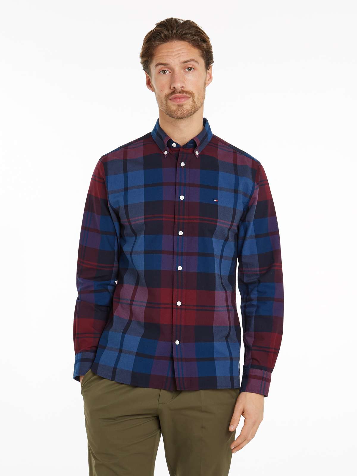 Рубашка с длинным рукавом OXFORD BLACKWATCH CHK RF SHIRT