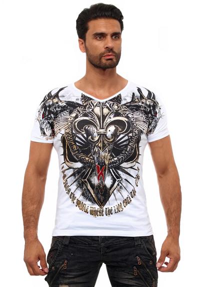 Футболка с необычным принтом лилии кобры