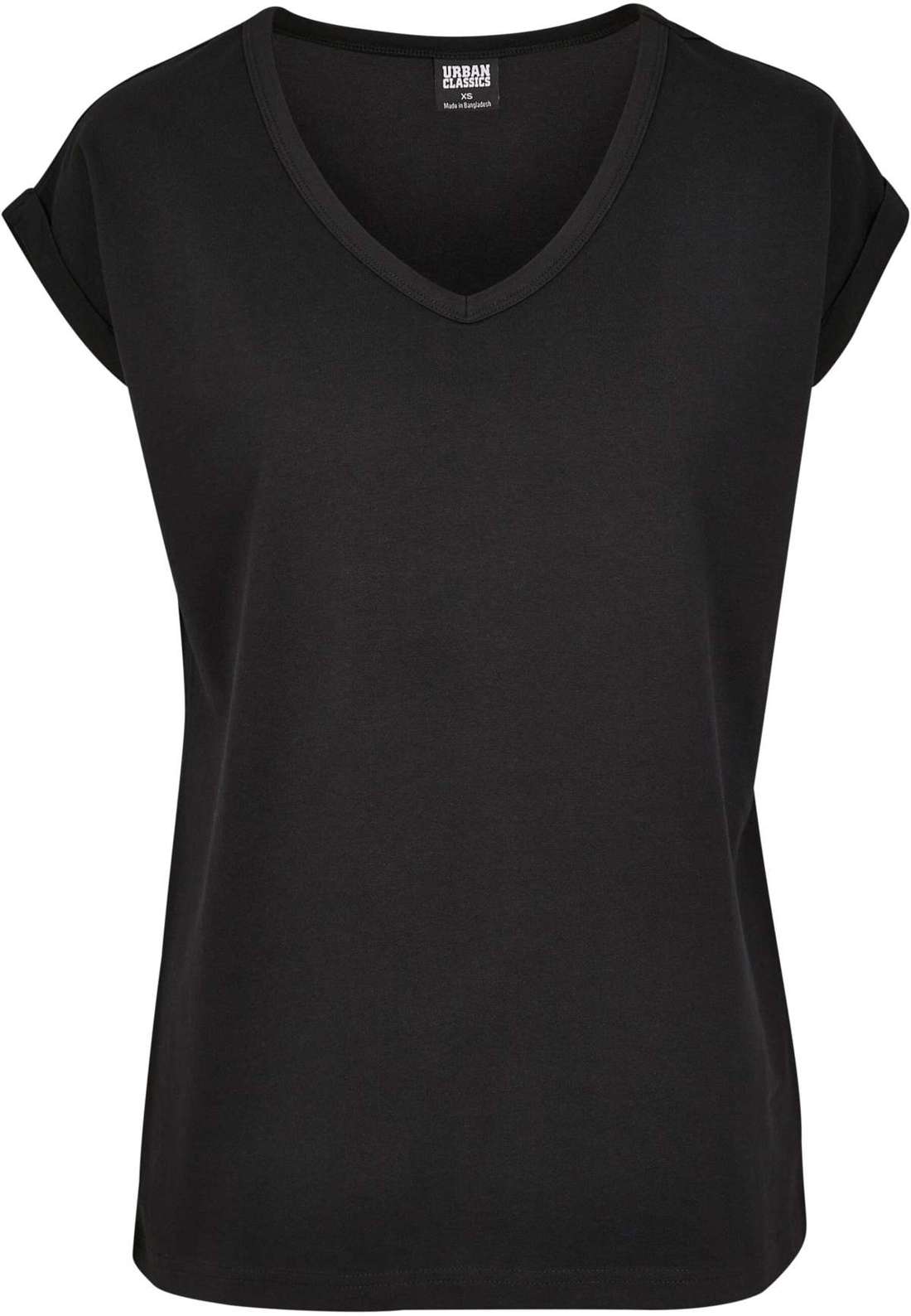 Рубашка с коротким рукавом Urban Classics Damen Ladies Round V-Neck Extended Shoulder Tee