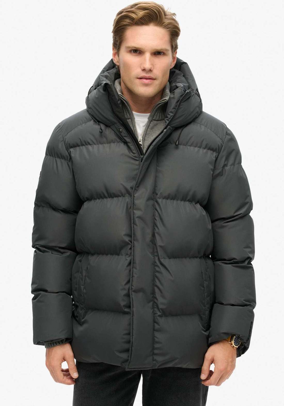 Стеганая куртка с капюшоном HOODED 5 BAFFLE SPORTS PUFFER