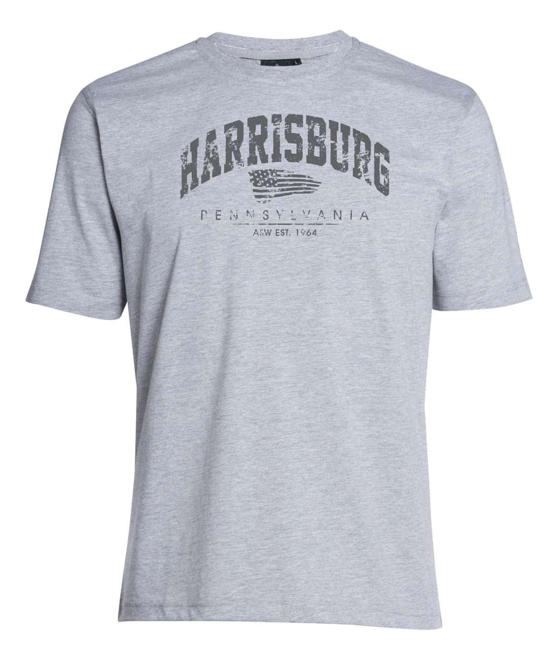 Футболка с модным принтом спереди HARRISBURG