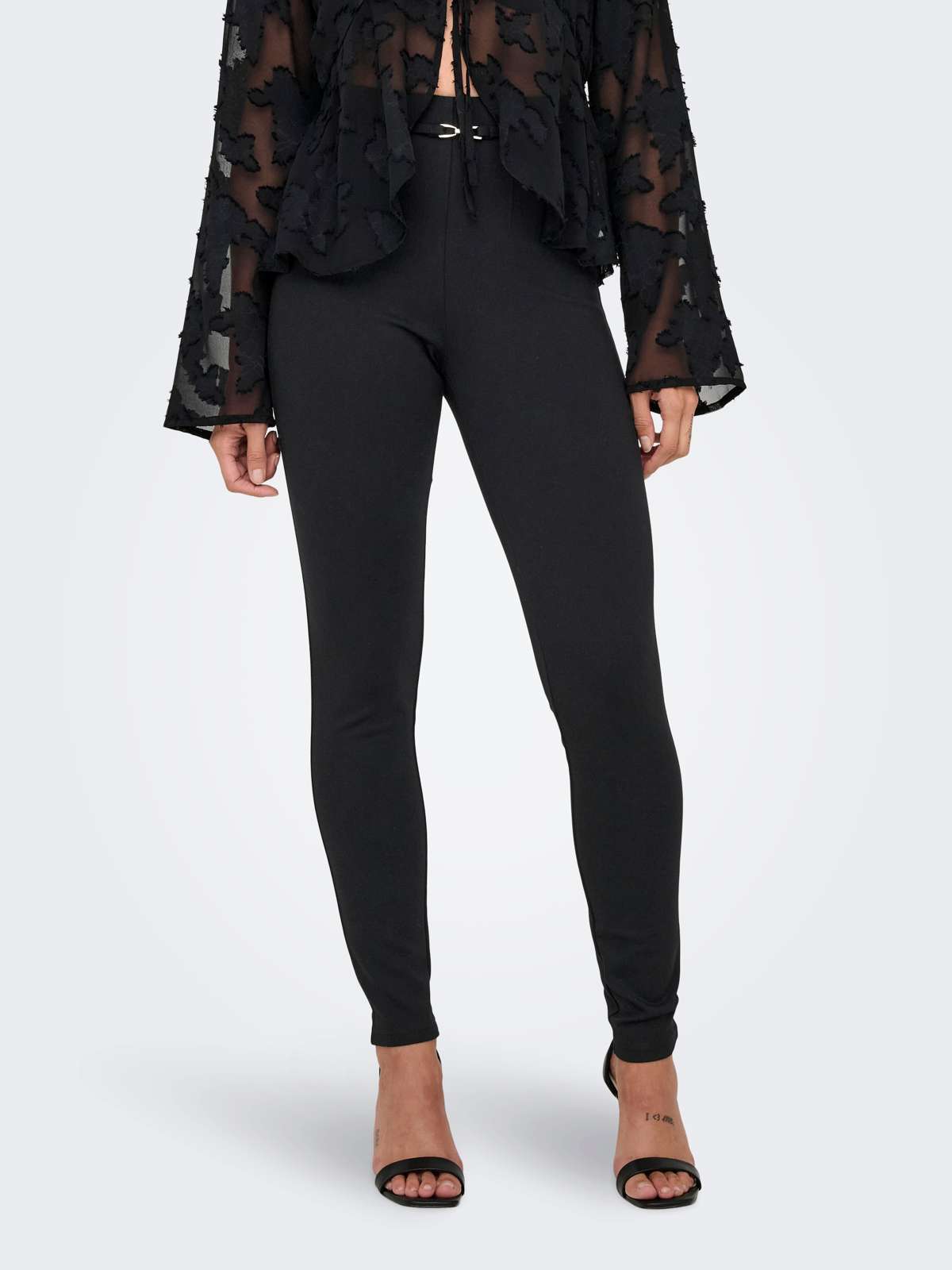 Леггинсы с высокой талией ONLNORI HW BELT LEGGING CC PNT