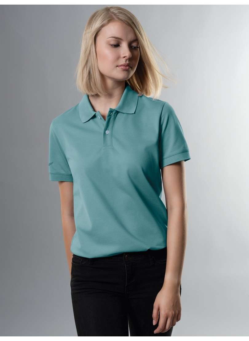 рубашка поло TRIGEMA Slim Fit Poloshirt aus DELUXE-Pique