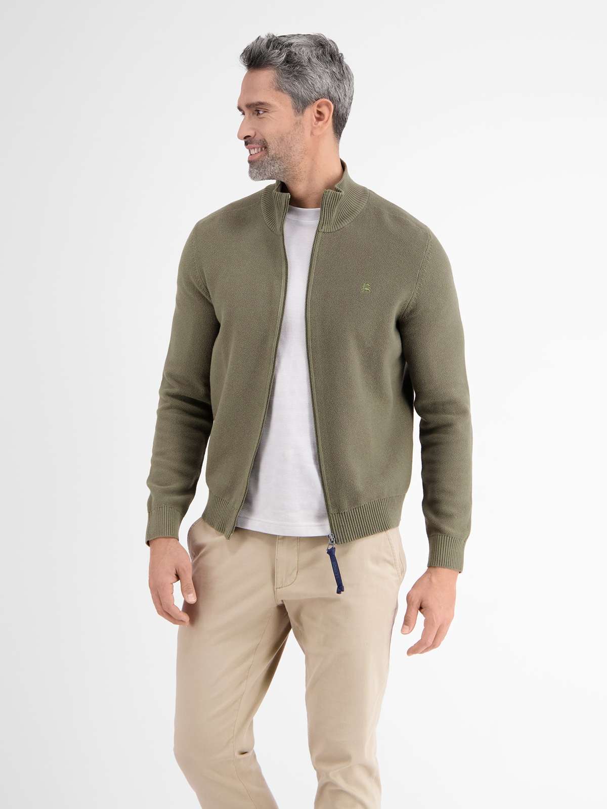 Кардиган LERROS Strickjacke mit Stehkragen