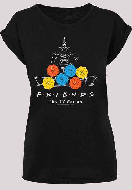 Рубашка с коротким рукавом Damen Friends -BLK with Ladies Extended Shoulder Tee
