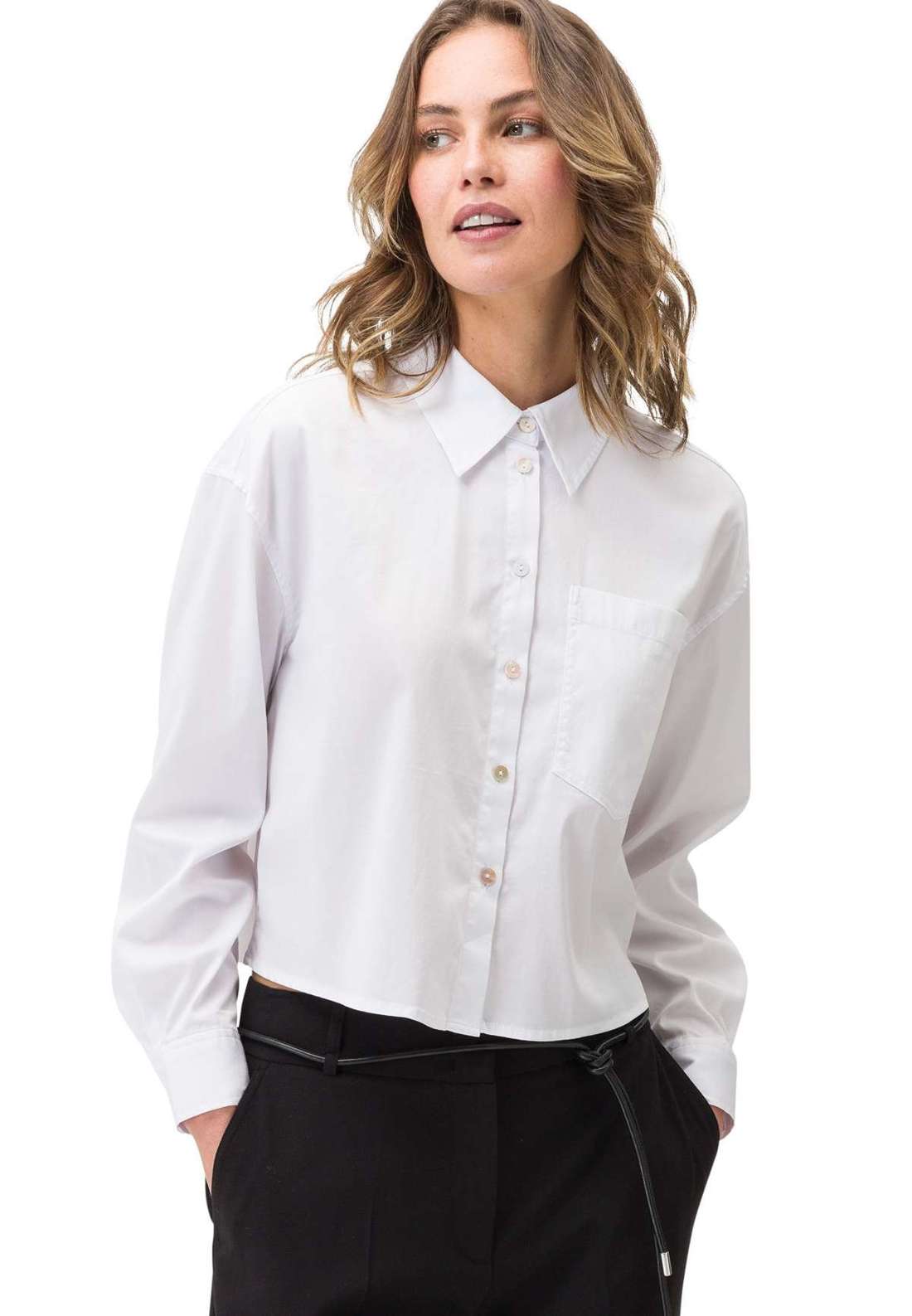 Рубашка-блузка zero Hemdbluse kurzer Style