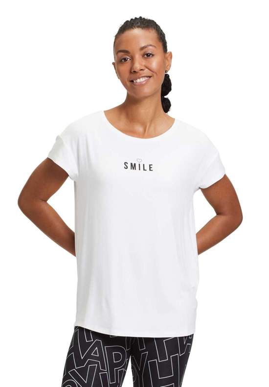 Рубашка с коротким рукавом Oversize-Shirt mit Rundhalsausschnitt