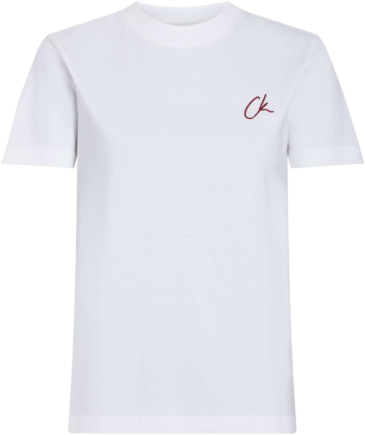 Футболка больших размеров с вышитым логотипом. Plus Embroidered CK Regular Tee
