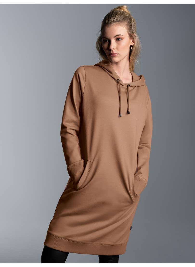спортивное платье TRIGEMA Sweatkleid in kuscheliger Sweat-Qualitat