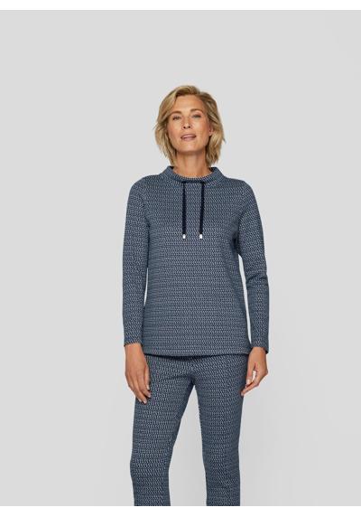 Толстовка Gemustertes Sweatshirt mit Stehkragen