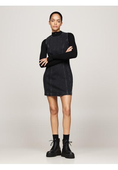 Джинсовое платье со стразами CUT SEAM DRESS DH6182