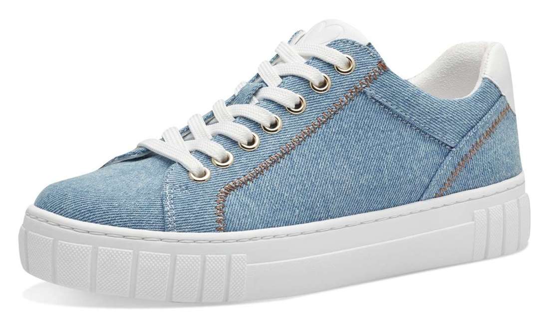 Кроссовки на платформе с модной декоративной строчкой