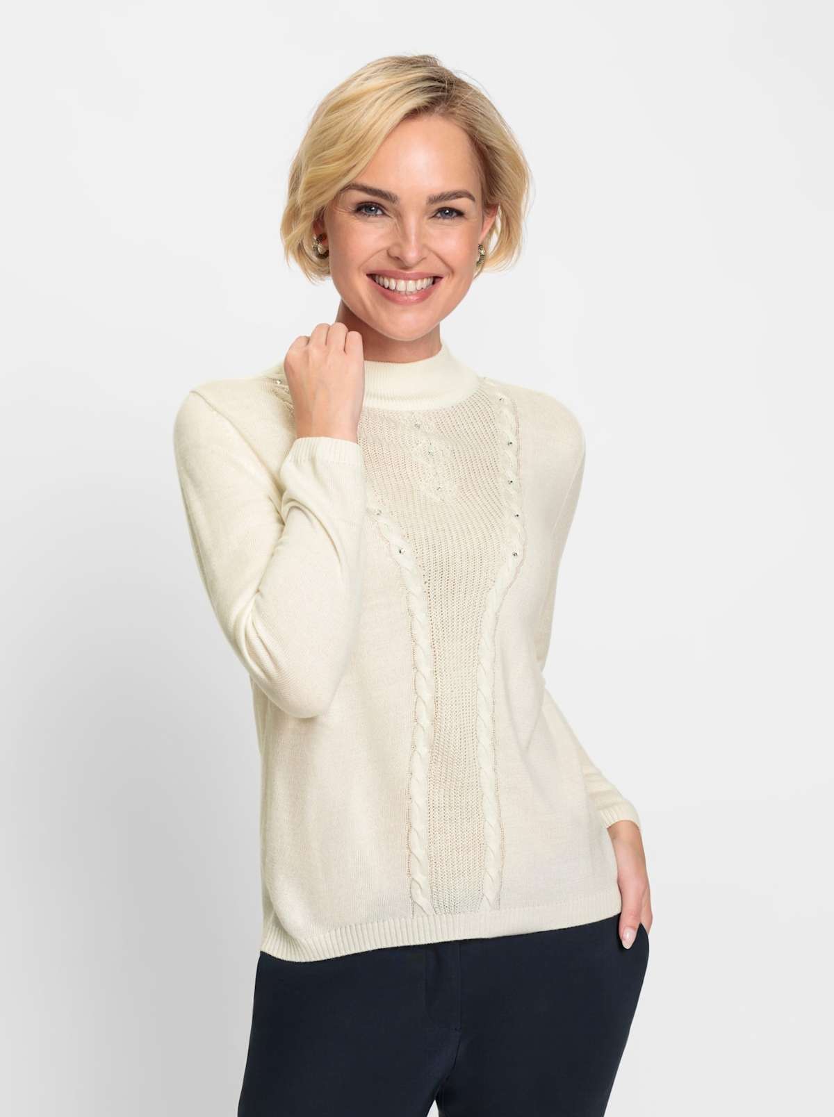 Свитер с воротником-стойкой Pullover