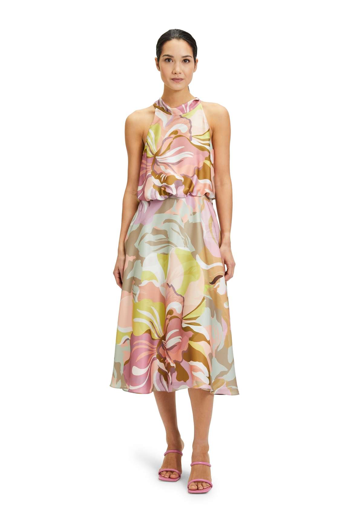 Коктейльное платье Cocktailkleid mit Stehkragen