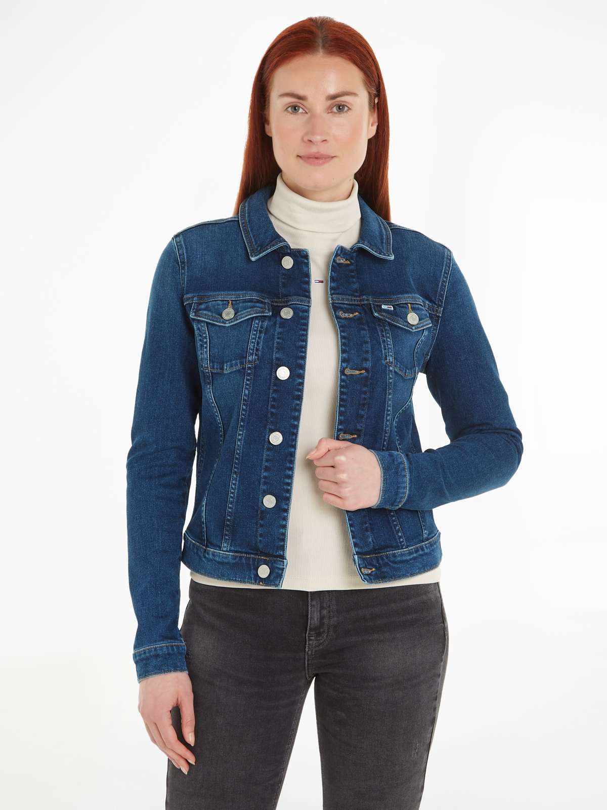 Джинсовая куртка с вышивкой логотипа VIVIANNE SKN JACKET AH5150