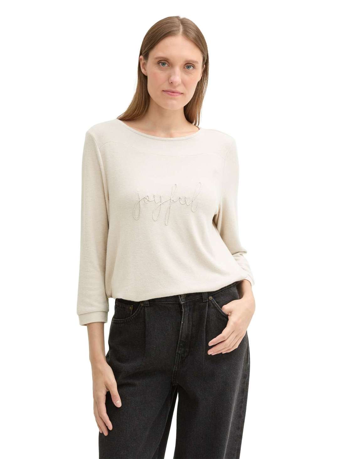 Флисовая рубашка с текстовым принтом