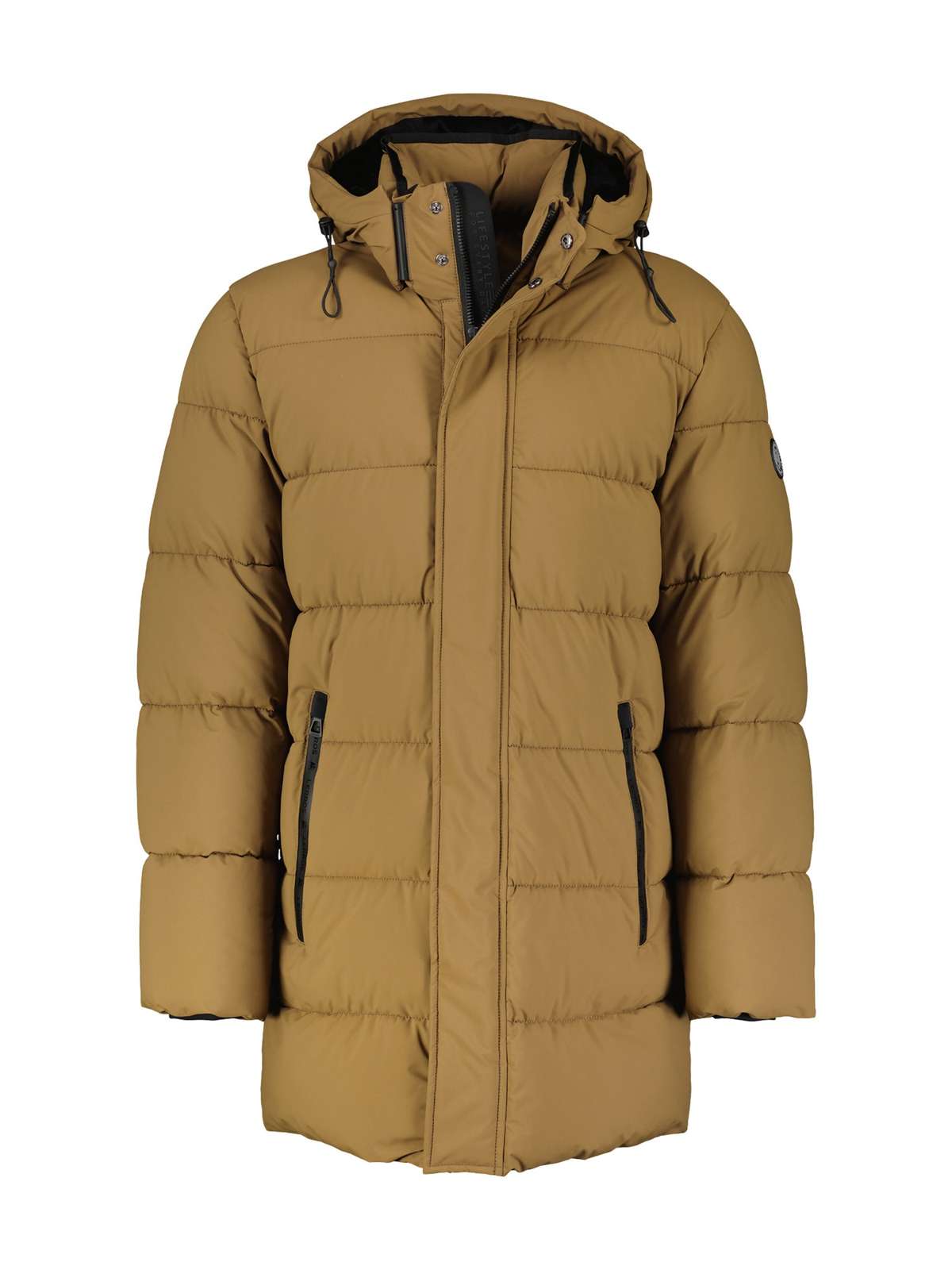 Уличная куртка с капюшоном LERROS Longjacket, gesteppt